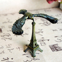 Office Ornament Alloy Eiffel Tower Model Balance Bird Eagle Photography Prop Model Balance Bird Tricolor