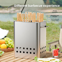 Smokeless barbecue grill, hanging grill, charcoal barbecue skewer, household outdoor barbecue artifact, barbecue stove, carbon grill